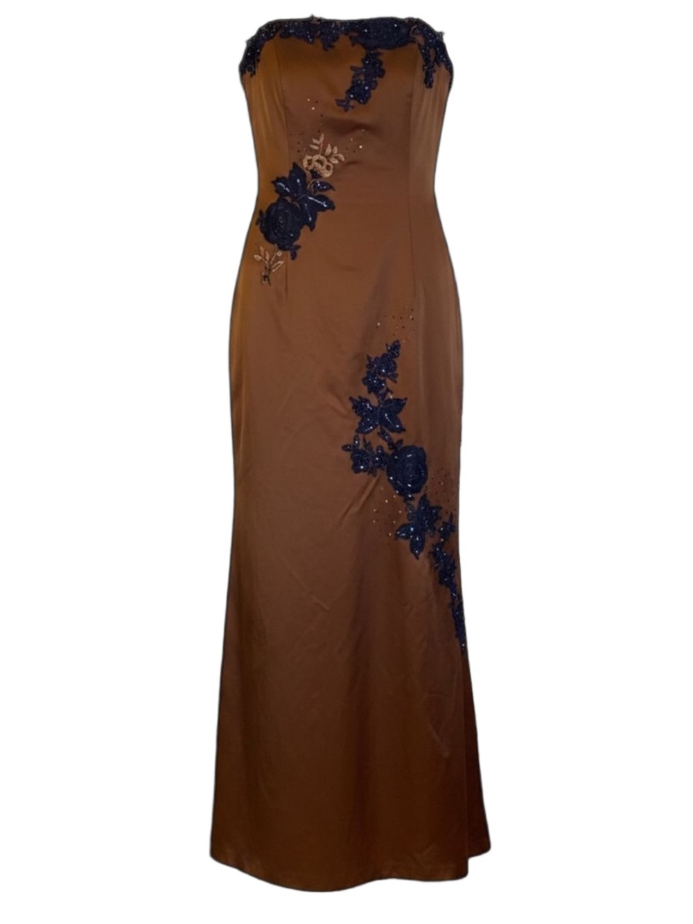 Vintage y2k Adrianna Papell Boutique Strapless Gown NWT